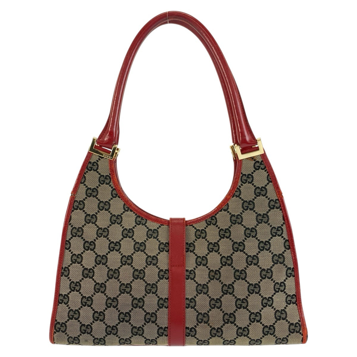 26636
GUCCI グッチ ジャッキー レッド ゴールド金具 GGキャンバス / レザー 002 1067 ショルダーバッグ レディース B37