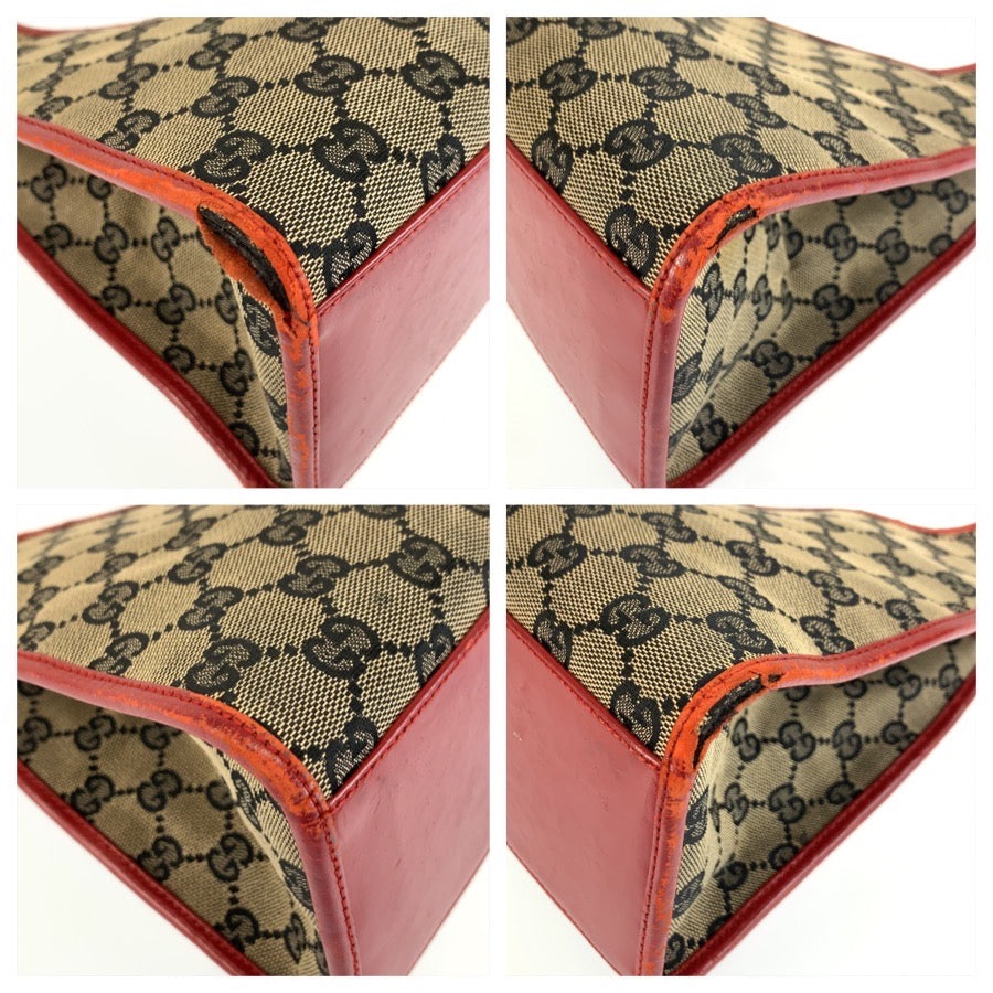 26636
GUCCI グッチ ジャッキー レッド ゴールド金具 GGキャンバス / レザー 002 1067 ショルダーバッグ レディース B37