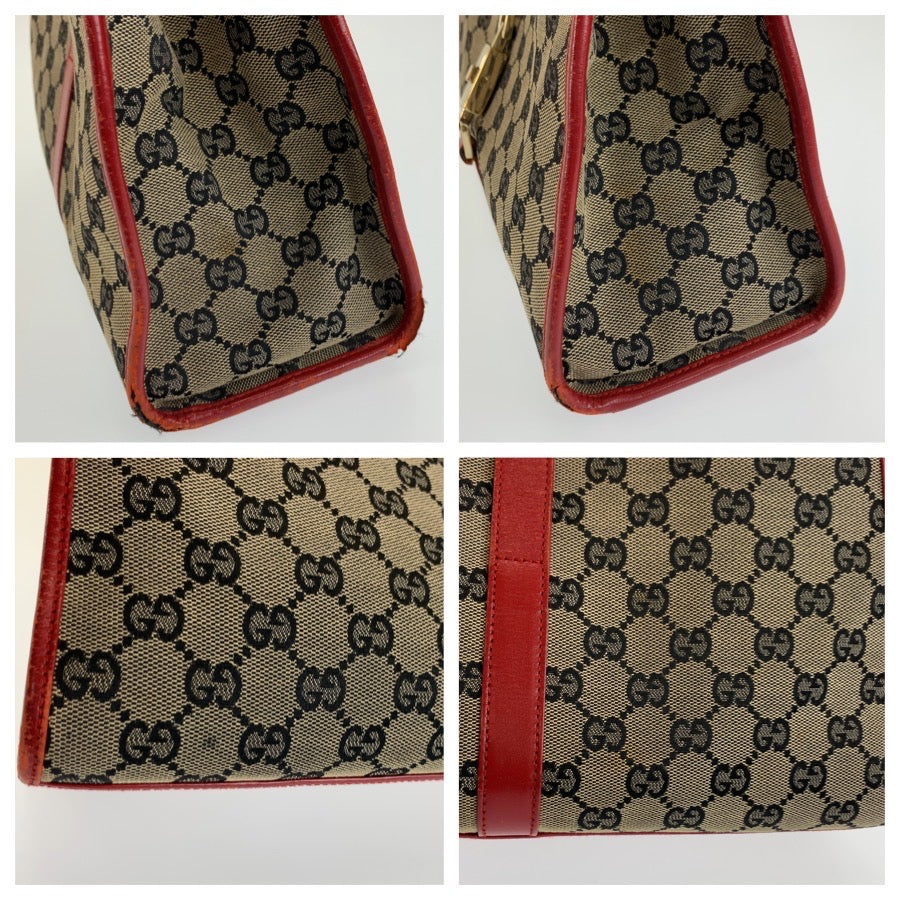 26636
GUCCI グッチ ジャッキー レッド ゴールド金具 GGキャンバス / レザー 002 1067 ショルダーバッグ レディース B37