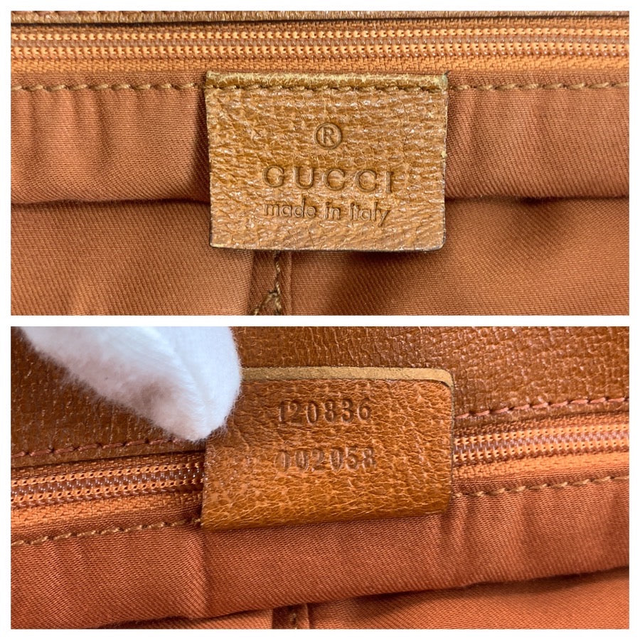 26638
GUCCI グッチ ベージュ ブラウン シルバー金具 GGキャンバス / レザー 120836 トートバッグ ショルダーバッグ レディース ABP38