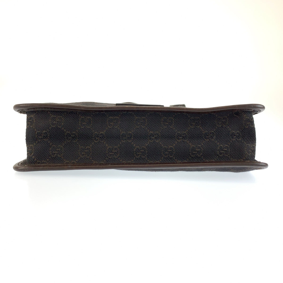 26639
GUCCI グッチ ブラウン GGキャンバス / レザー 91762 ショルダーバッグ ポシェット レディース AB35