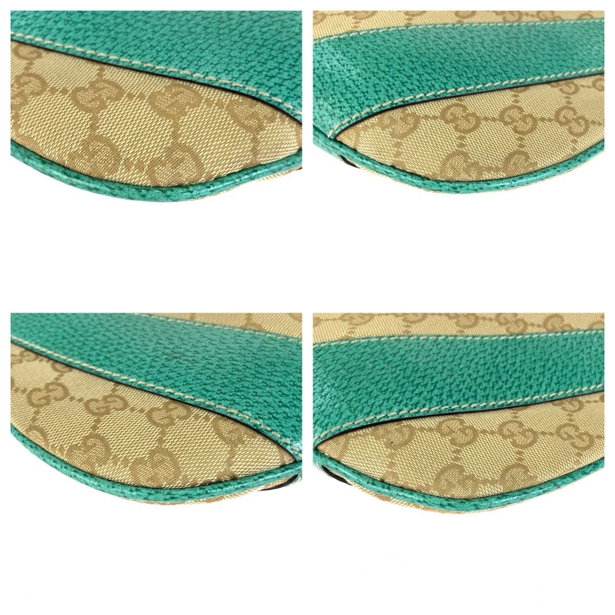 26641
GUCCI グッチ ワンショルダー ホーボー ベージュ グリーン シルバー金具 GGキャンバス / レザー 124357 ショルダーバッグ レディース ABP38