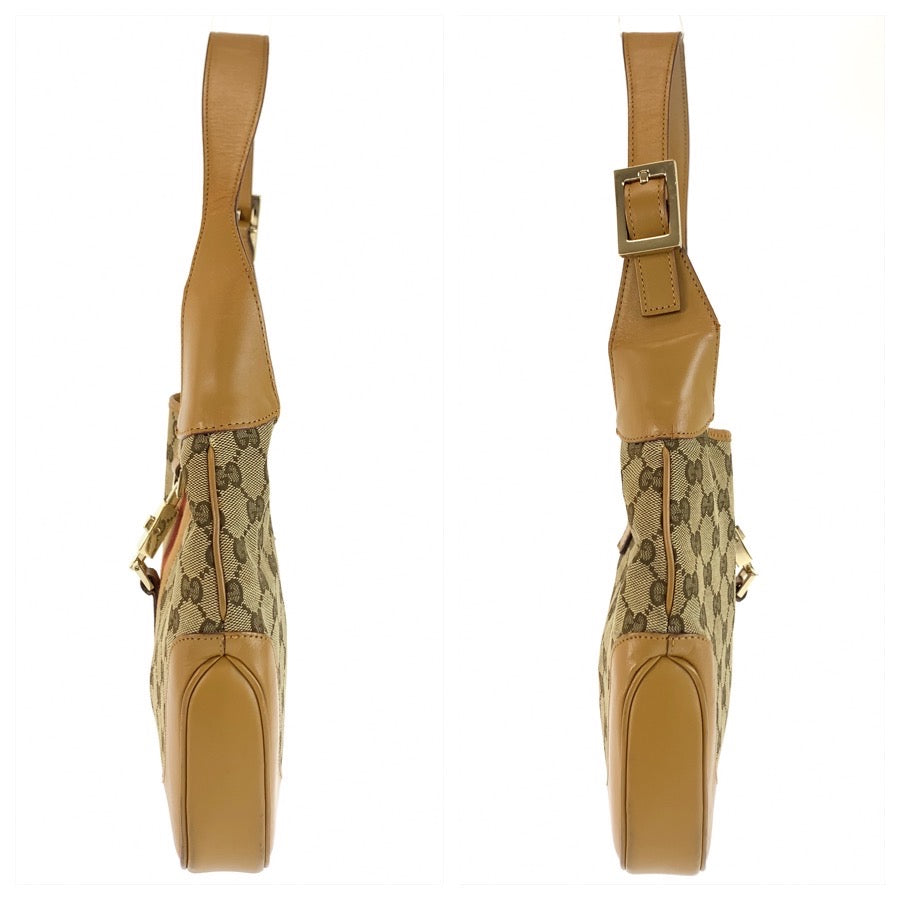 26642
GUCCI グッチ ジャッキー シェリーライン ベージュ ゴールド金具 GGキャンバス / レザー 001 3306 ハンドバッグ ショルダーバッグ レディース AB42