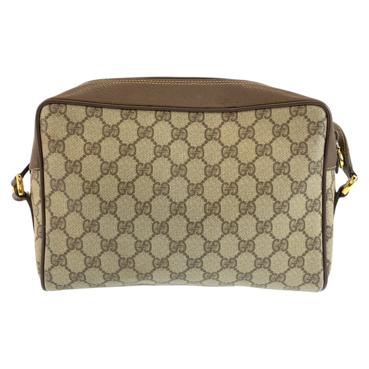 26645
GUCCI グッチ ヴィンテージ シェリーライン ブラウン ベージュ ゴールド金具 GGスプリームキャンバス / レザー 56 02 088 ショルダーバッグ ポシェット レディース AB37
