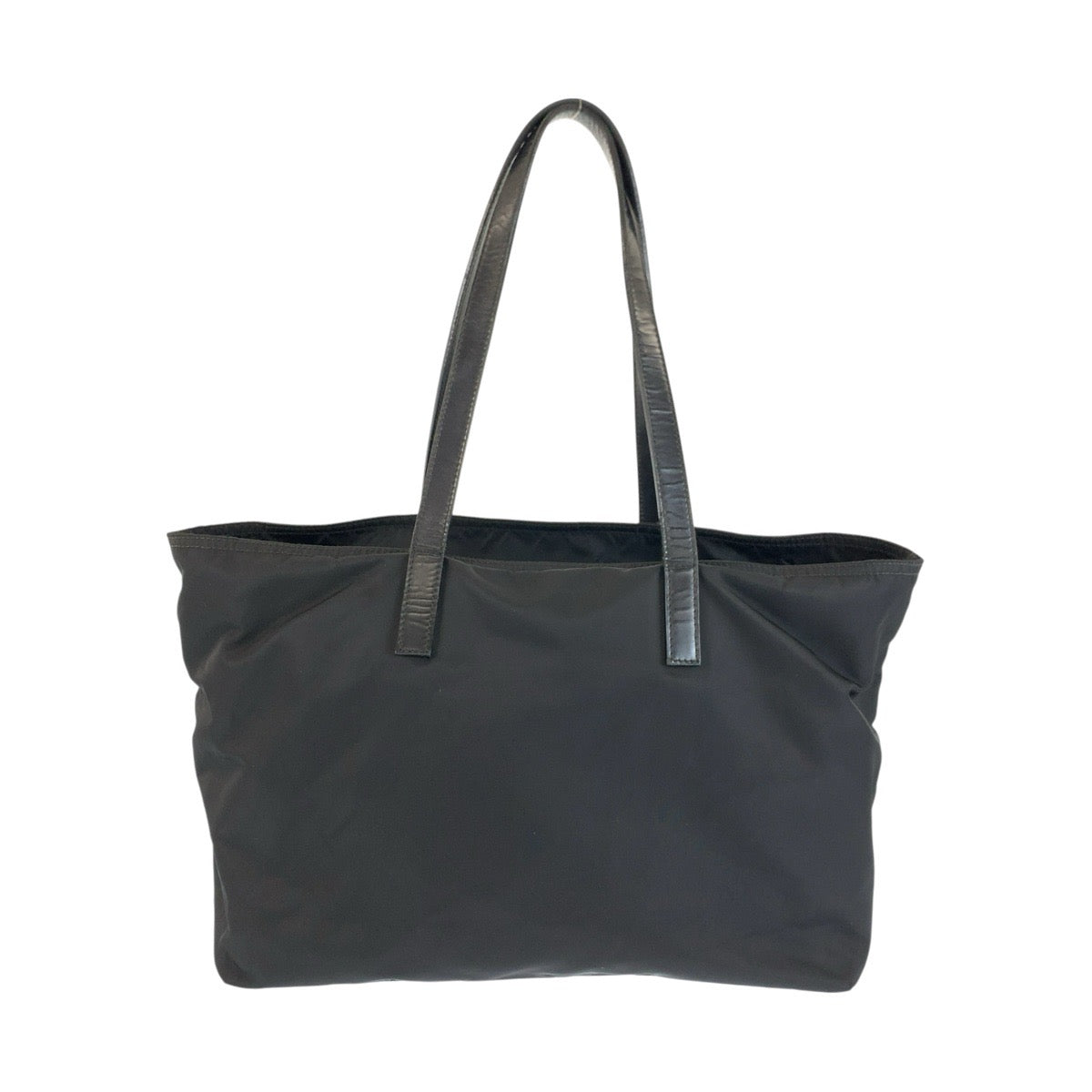 26654
PRADA プラダ テスート 三角ロゴプレート ブラック 黒 シルバー金具 ナイロン / レザー トートバッグ ショルダーバッグ レディース ABP37