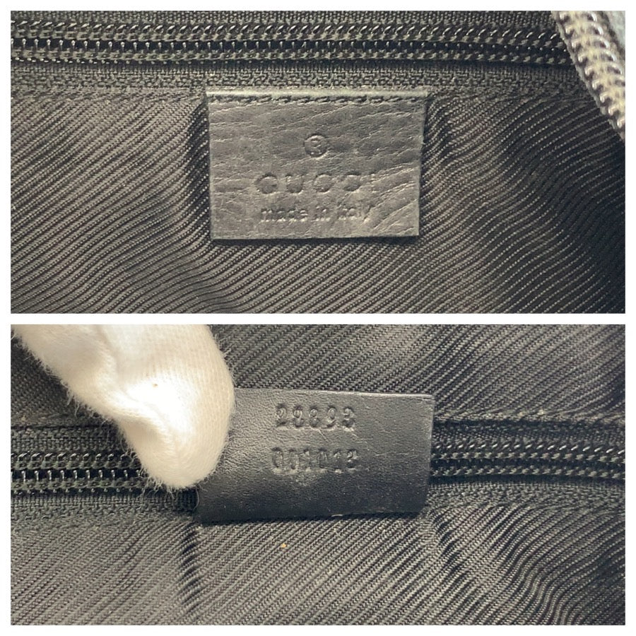 26655
GUCCI グッチ ブラック 黒 GGキャンバス / レザー 28893 トートバッグ ショルダーバッグ レディース AB28