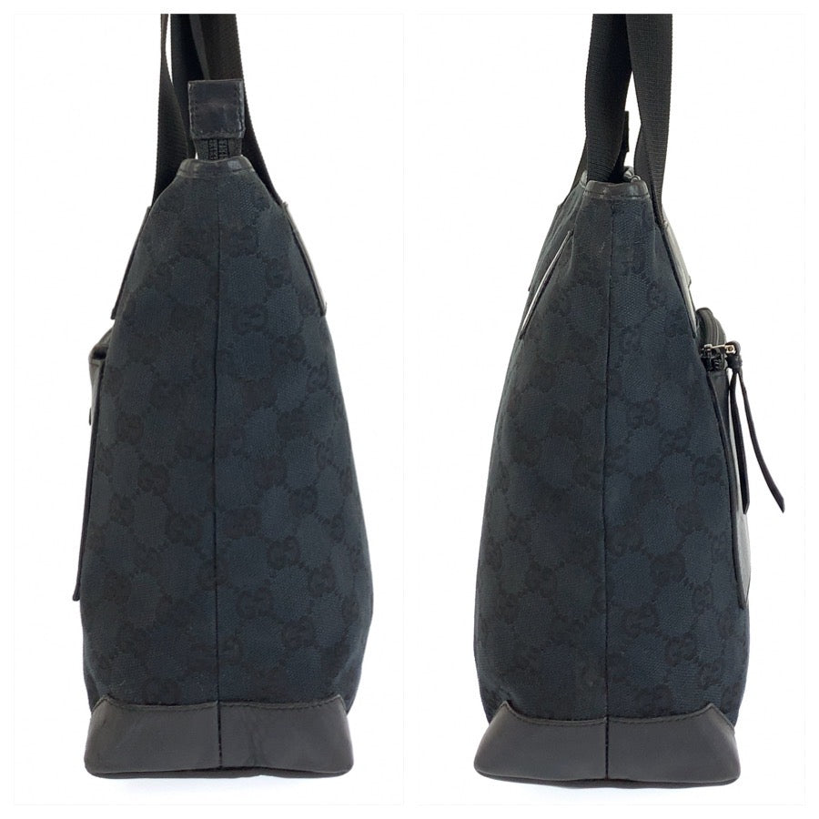 26655
GUCCI グッチ ブラック 黒 GGキャンバス / レザー 28893 トートバッグ ショルダーバッグ レディース AB28