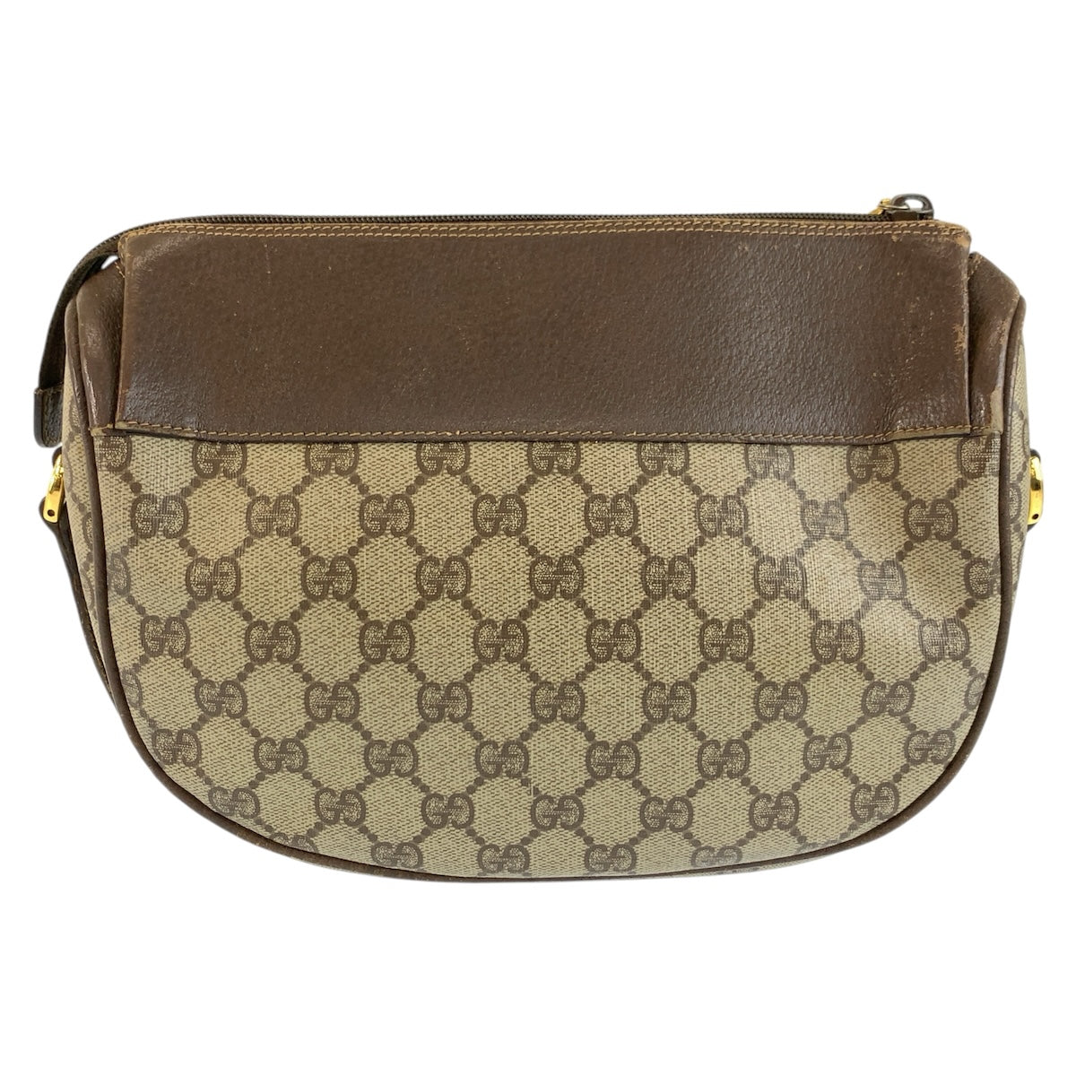 26656
GUCCI グッチ ヴィンテージ シェリーライン ベージュ ブラウン ゴールド金具 GGスプリームキャンバス / レザー 001 115 0918 ショルダーバッグ ポシェット レディース AB32