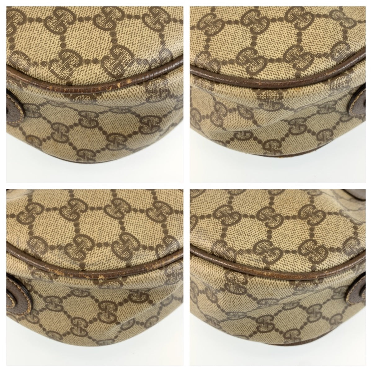 26656
GUCCI グッチ ヴィンテージ シェリーライン ベージュ ブラウン ゴールド金具 GGスプリームキャンバス / レザー 001 115 0918 ショルダーバッグ ポシェット レディース AB32