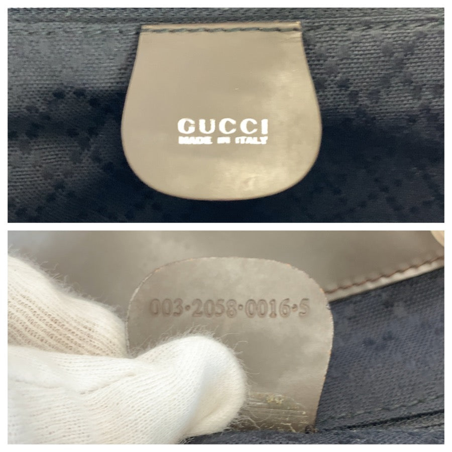26657
GUCCI グッチ ヴィンテージ バンブー カーキ シルバー金具 ナイロン / レザー 003.2058.0016.5 リュックサック バックパック レディース AB32