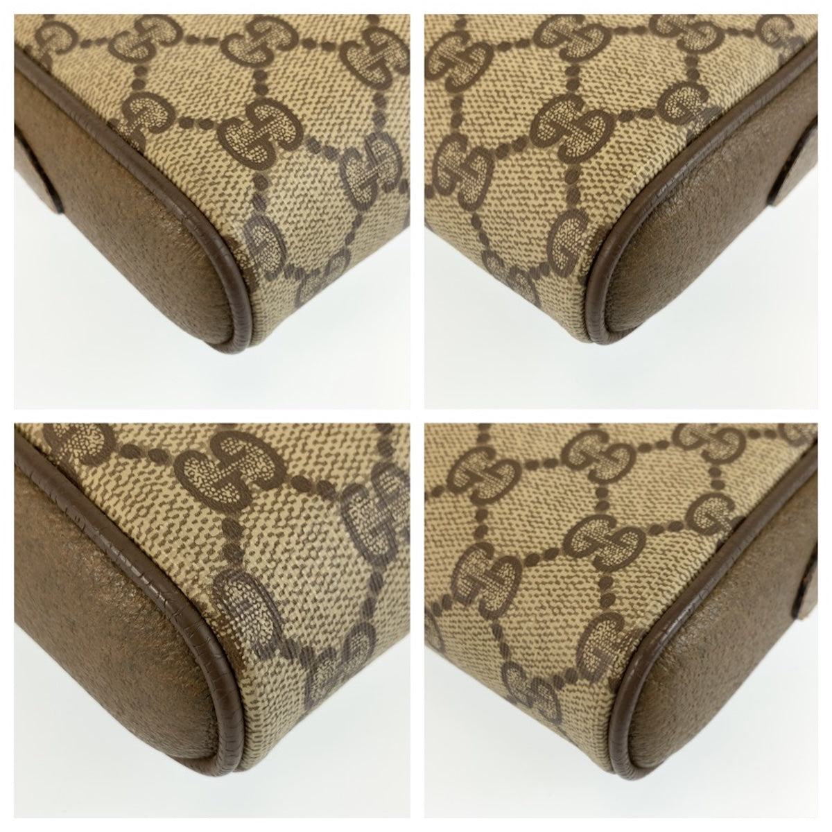 26660
GUCCI グッチ ヴィンテージ シェリーライン ベージュ ブラウン GGスプリームキャンバス / レザー 116 02 089 ショルダーバッグ ポシェット レディース AB35