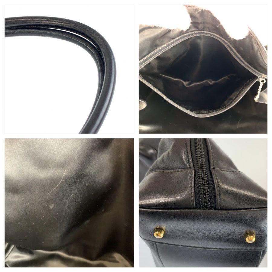 26663
GUCCI グッチ バンブー ブラック 黒 シルバー金具 レザー 000 781 0270 トートバッグ ショルダーバッグ レディース AB32
