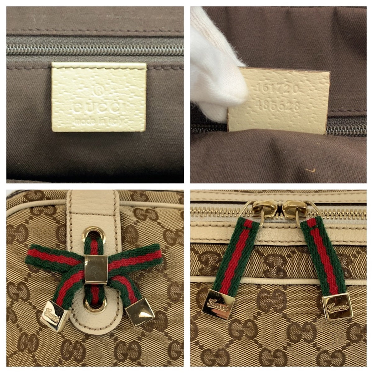 26666
GUCCI グッチ プリンシー ベージュ アイボリー ゴールド金具 GGキャンバス / レザー 161720 ショルダーバッグ ミニボストンバッグ レディース ABP42