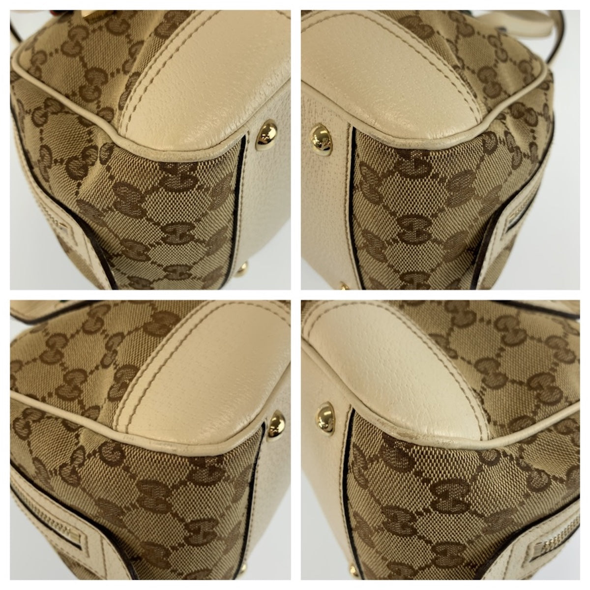 26666
GUCCI グッチ プリンシー ベージュ アイボリー ゴールド金具 GGキャンバス / レザー 161720 ショルダーバッグ ミニボストンバッグ レディース ABP42