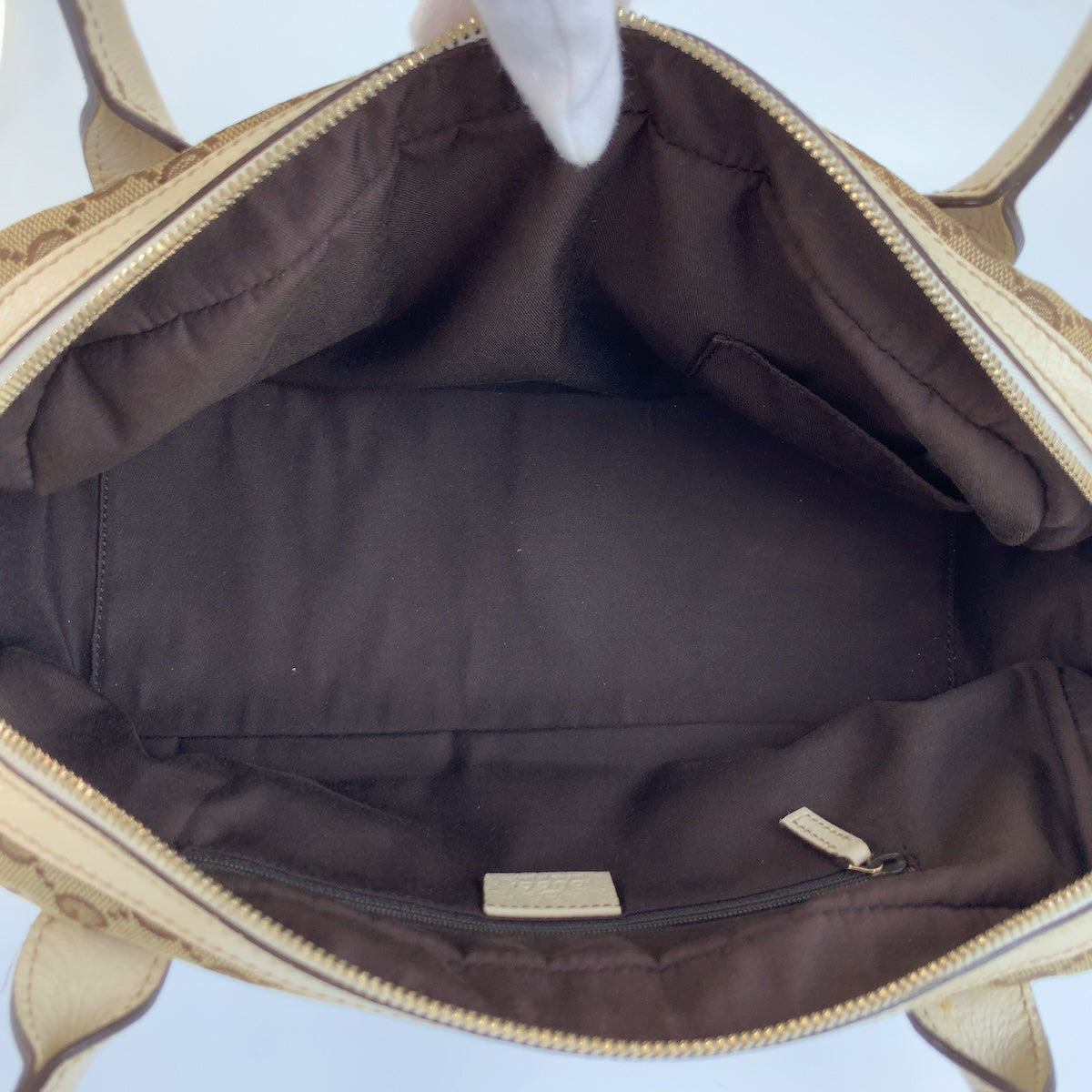 26666
GUCCI グッチ プリンシー ベージュ アイボリー ゴールド金具 GGキャンバス / レザー 161720 ショルダーバッグ ミニボストンバッグ レディース ABP42
