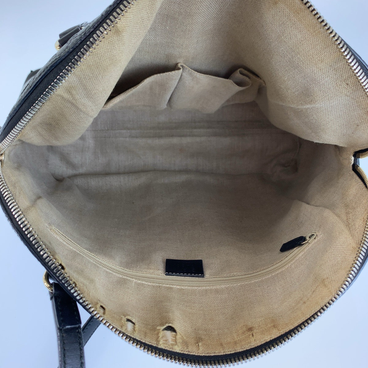 26670
GUCCI グッチ ブリー グッチシマ ブラック 黒 ゴールド金具 レザー 449243 トートバッグ ショルダーバッグ レディース AB35