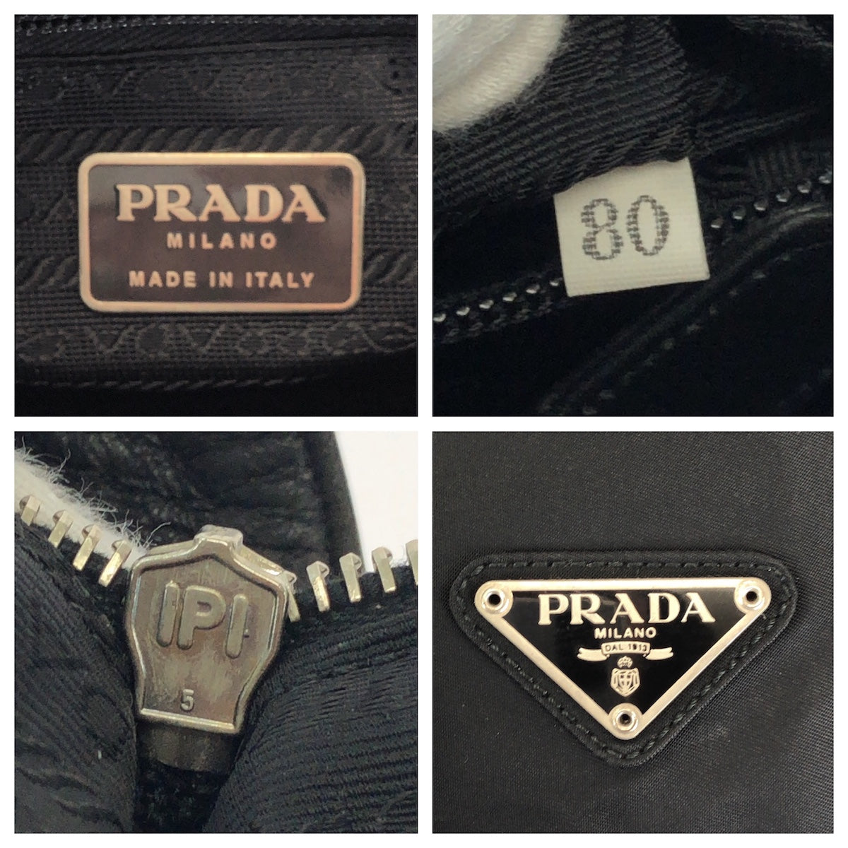 26673
PRADA プラダ テスート 三角ロゴプレート ブラック 黒 シルバー金具 ナイロン / レザー ショルダーバッグ レディース ABP35