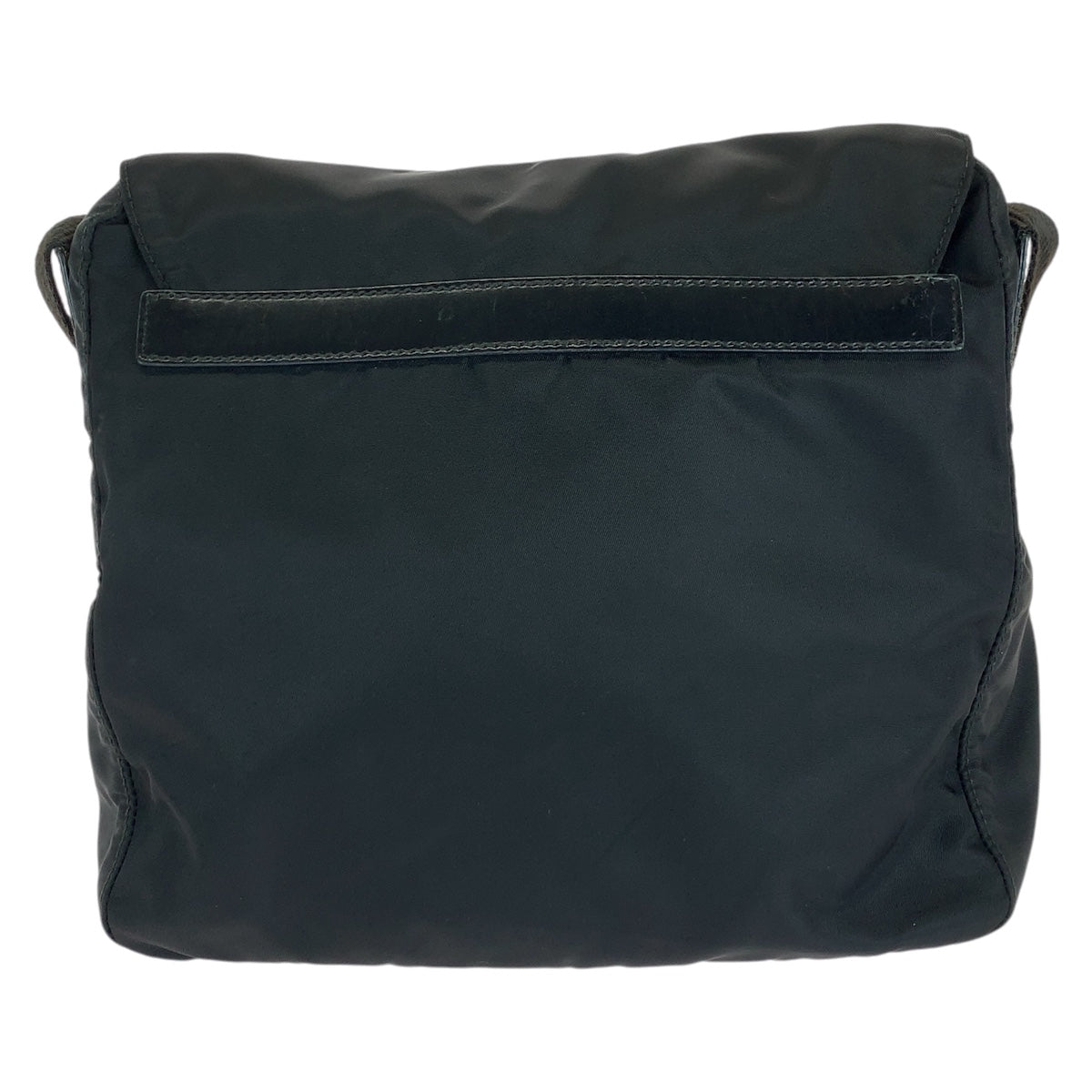 26674
PRADA プラダ テスート 三角ロゴプレート ブラック 黒 シルバー金具 ナイロン / レザー ショルダーバッグ メッセンジャーバッグ レディース ABP37