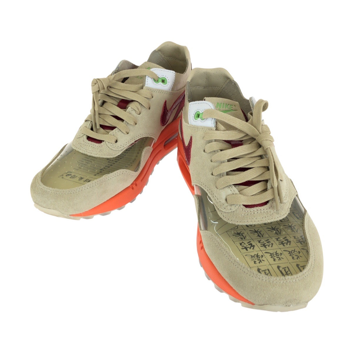 26679
NIKE ナイキ NIKE×CLOT AIR MAX 1/CLOT KISS OF DEATH サイズ28cm ベージュ スウェード DD1870-100 スニーカー メンズ S