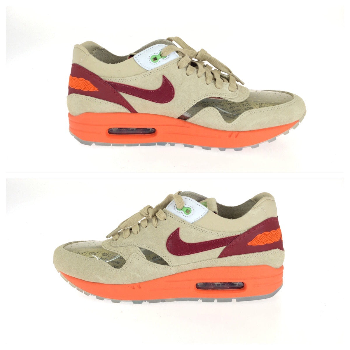 26679
NIKE ナイキ NIKE×CLOT AIR MAX 1/CLOT KISS OF DEATH サイズ28cm ベージュ スウェード DD1870-100 スニーカー メンズ S
