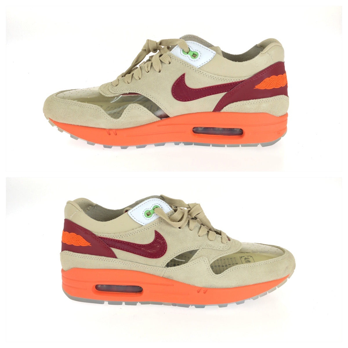 26679
NIKE ナイキ NIKE×CLOT AIR MAX 1/CLOT KISS OF DEATH サイズ28cm ベージュ スウェード DD1870-100 スニーカー メンズ S