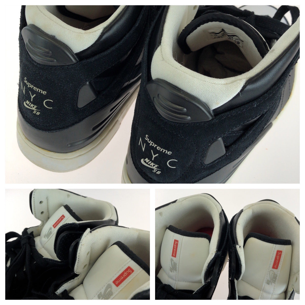 26683
Supreme シュプリーム NIKE SB×SUPREME ZOOM AIR 94 HI サイズ28cm ブラック ホワイト レザー / 合成樹脂 428927-001 スニーカー メンズ ABP
