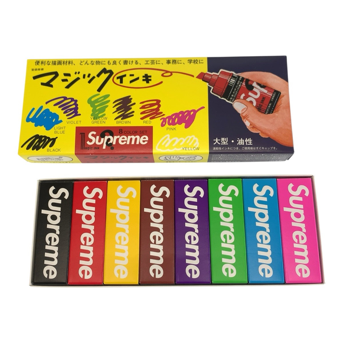 26688
Supreme シュプリーム Magic Ink Markers マルチカラー プラスチック / ガラス / インク マジックインキ マーカー 8色セット レディース SA