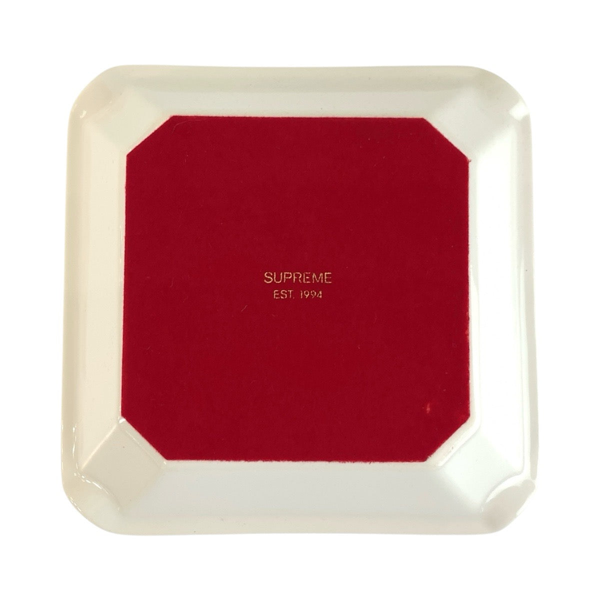 26695
Supreme シュプリーム Small Ashtray レッド ホワイト ガラス 灰皿 アッシュトレイ 小物トレイ メンズ SA