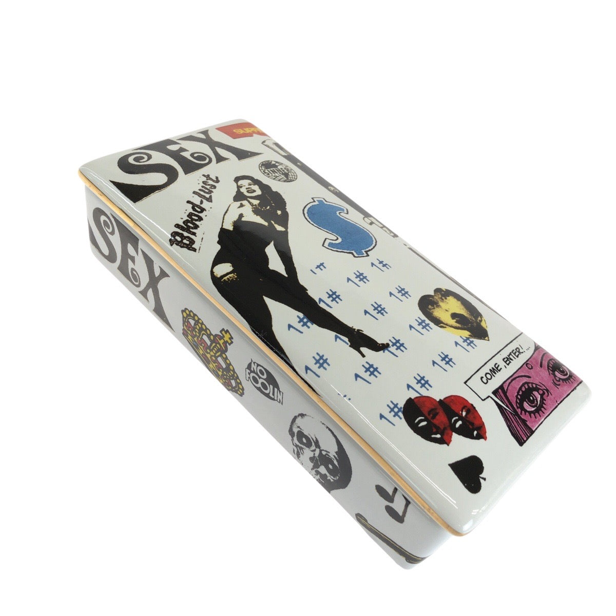 26696
Supreme シュプリーム Blood Lust Ceramic Box ホワイト マルチカラー セラミック 小物入れ アクセサリーケース メンズ ABP