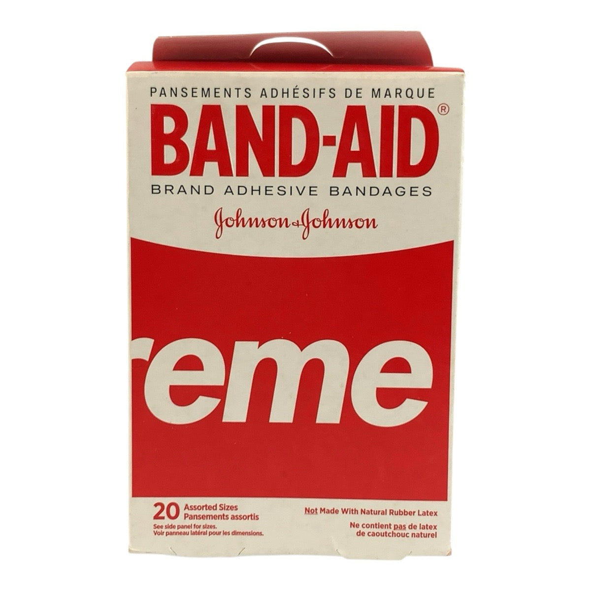 26699
Supreme シュプリーム BAND-AID レッド ホワイト ポリウレタン 絆創膏 バンドエイド メンズ SA