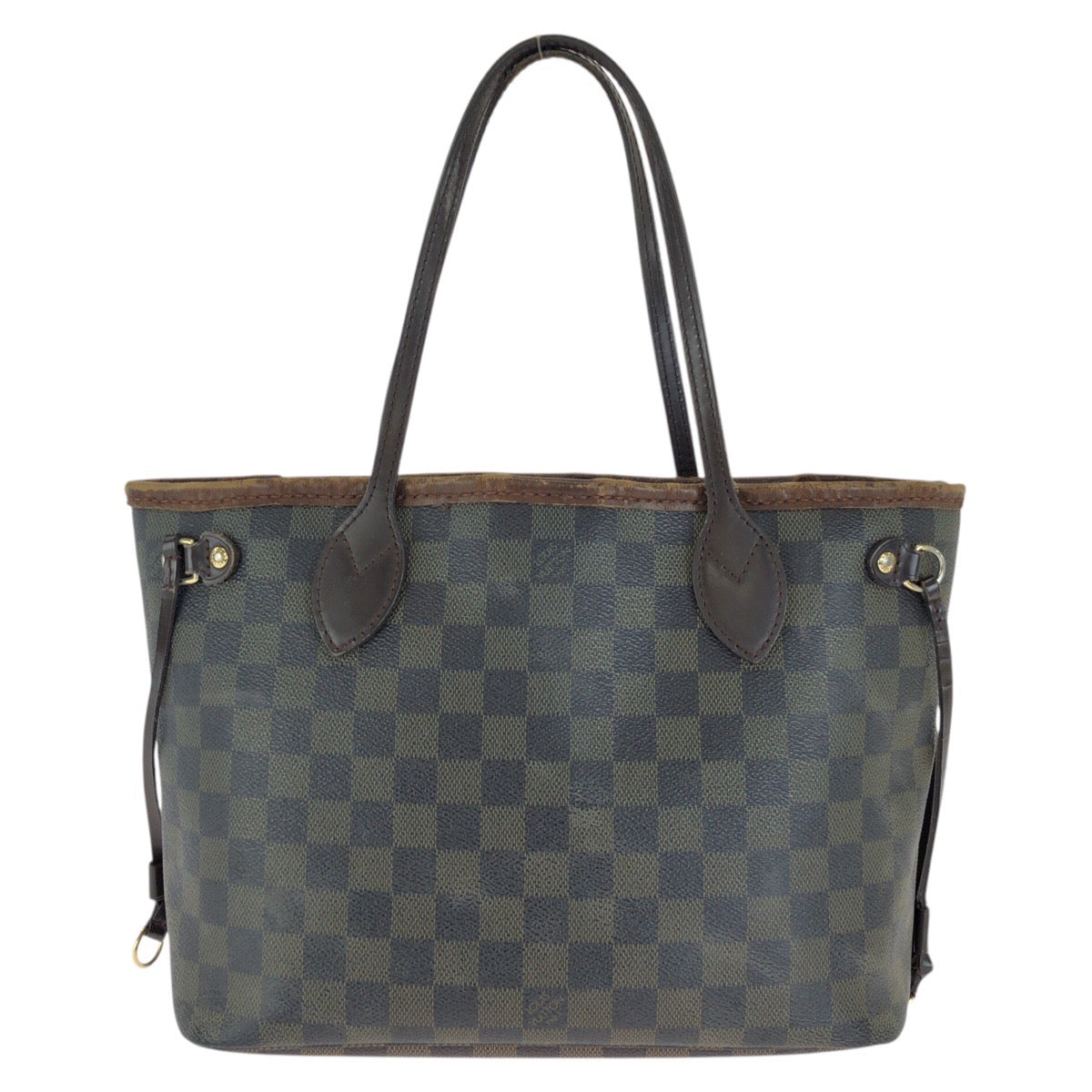 26700
LOUIS VUITTON ルイヴィトン ダミエ・エベヌ ネヴァーフル PM ブラウン ゴールド金具 PVC / レザー N41359 トートバッグ レディース BC