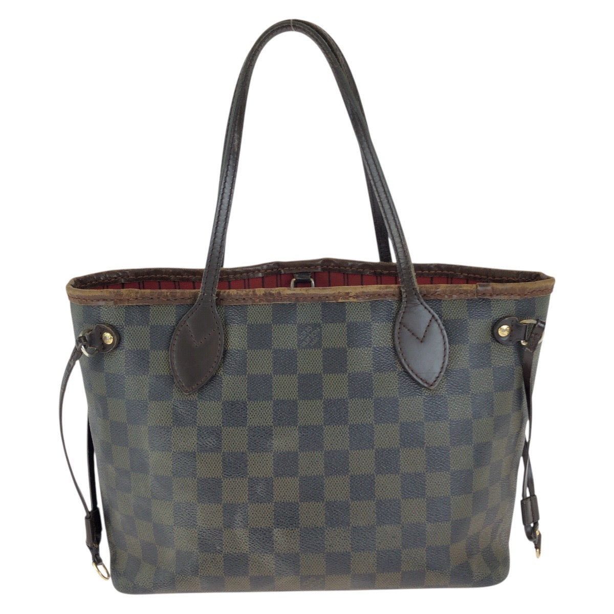 26700
LOUIS VUITTON ルイヴィトン ダミエ・エベヌ ネヴァーフル PM ブラウン ゴールド金具 PVC / レザー N41359 トートバッグ レディース BC