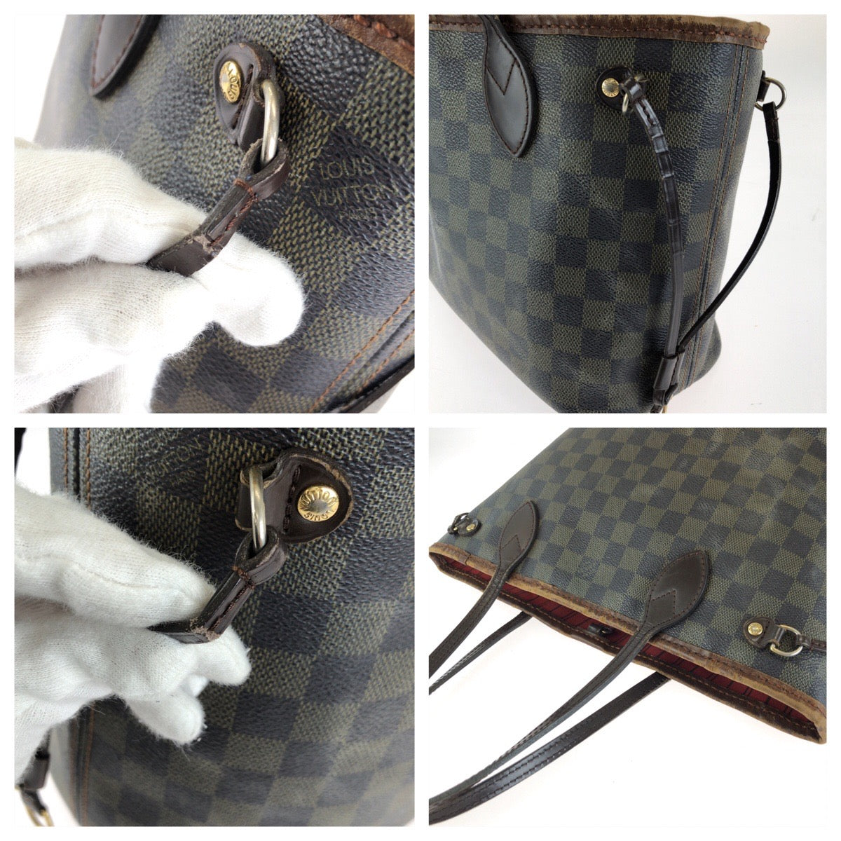 26700
LOUIS VUITTON ルイヴィトン ダミエ・エベヌ ネヴァーフル PM ブラウン ゴールド金具 PVC / レザー N41359 トートバッグ レディース BC