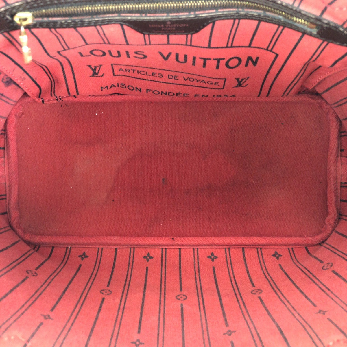26700
LOUIS VUITTON ルイヴィトン ダミエ・エベヌ ネヴァーフル PM ブラウン ゴールド金具 PVC / レザー N41359 トートバッグ レディース BC
