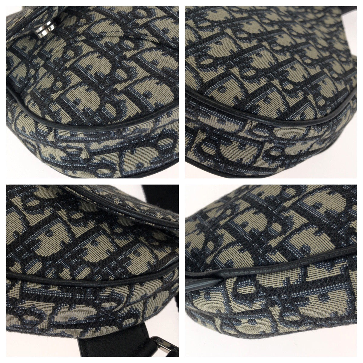 26725
Dior ディオール オブリーク サドル ネイビー ブラック シルバー金具 キャンバス / レザー ボディバッグ バムバッグ メンズ ABP