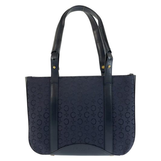 26752
CELINE セリーヌ ヴィンテージ Cマカダム ネイビー ゴールド金具 キャンバス / レザー MC99/1 トートバッグ ショルダーバッグ レディース ABP35