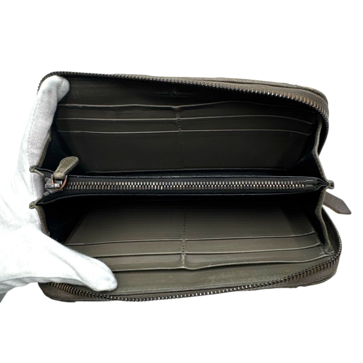 26775
BOTTEGAVENETA ボッテガヴェネタ イントレチャート ブラウン レザー 長財布 ロングウォレット メンズ B4