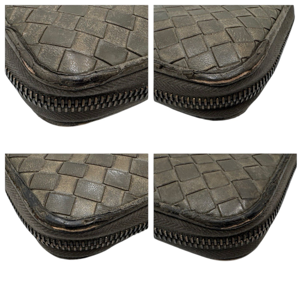 26775
BOTTEGAVENETA ボッテガヴェネタ イントレチャート ブラウン レザー 長財布 ロングウォレット メンズ B4