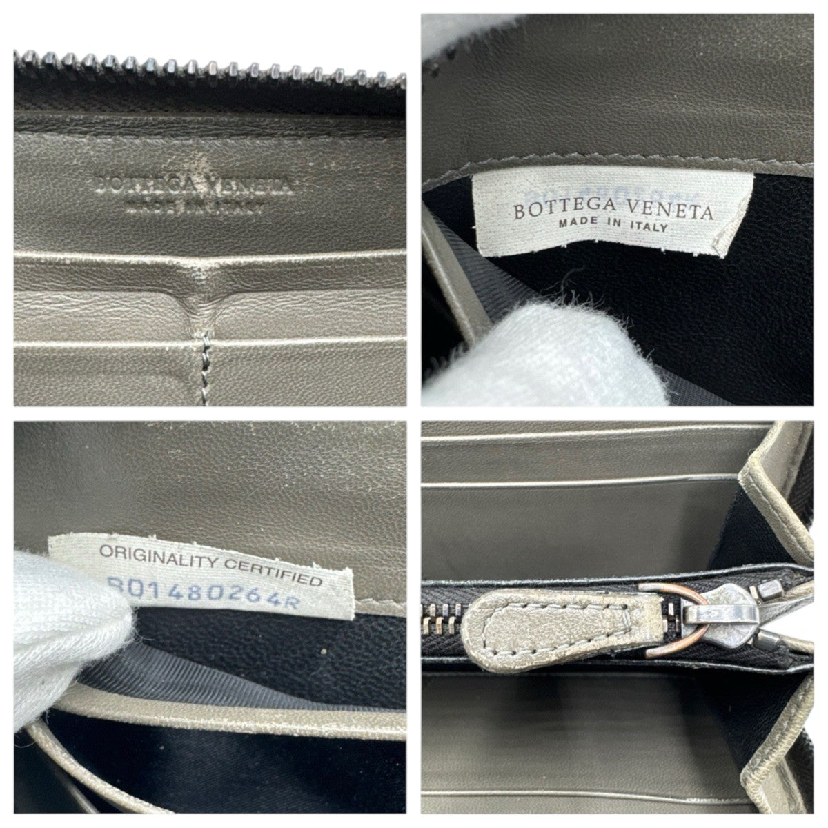 26775
BOTTEGAVENETA ボッテガヴェネタ イントレチャート ブラウン レザー 長財布 ロングウォレット メンズ B4