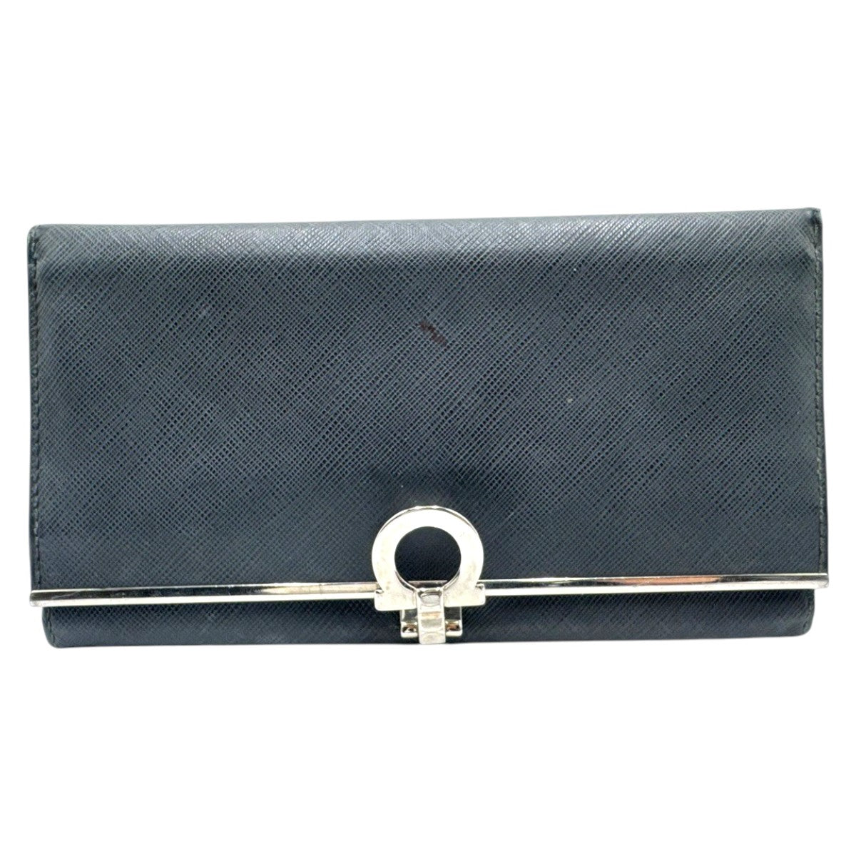 26783
Salvatore Ferragamo サルヴァトーレフェラガモ ガンチーニ金具 ブラック 黒 レザー 長財布 ロングウォレット メンズ B2