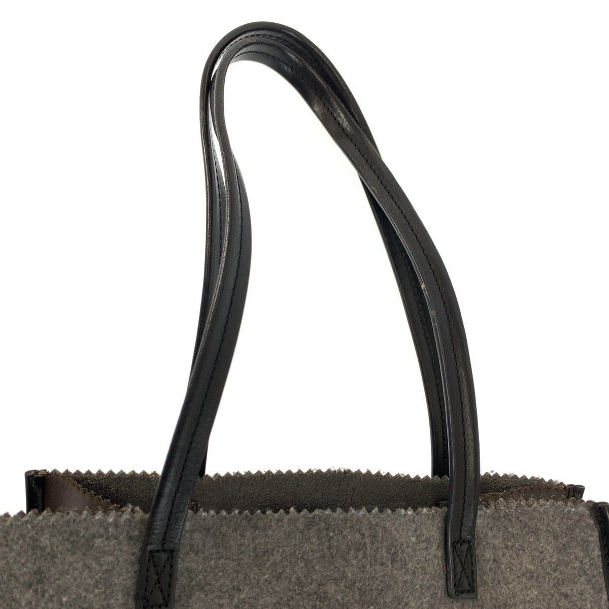 26794
Tory Burch トリーバーチ ブラウン グレー ブラック フェルト / レザー トートバッグ ショルダーバッグ レディース AB8