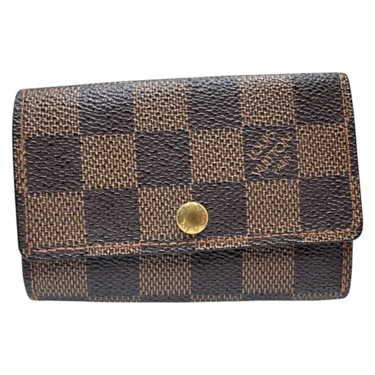 26820
LOUIS VUITTON ルイヴィトン ダミエ ミュルティクレ ブラウン ゴールド金具 PVC N62630 キーケース 男女兼用 メンズ B5