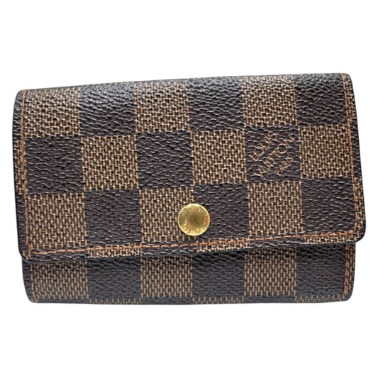 26820
LOUIS VUITTON ルイヴィトン ダミエ ミュルティクレ ブラウン ゴールド金具 PVC N62630 キーケース 男女兼用 メンズ B5