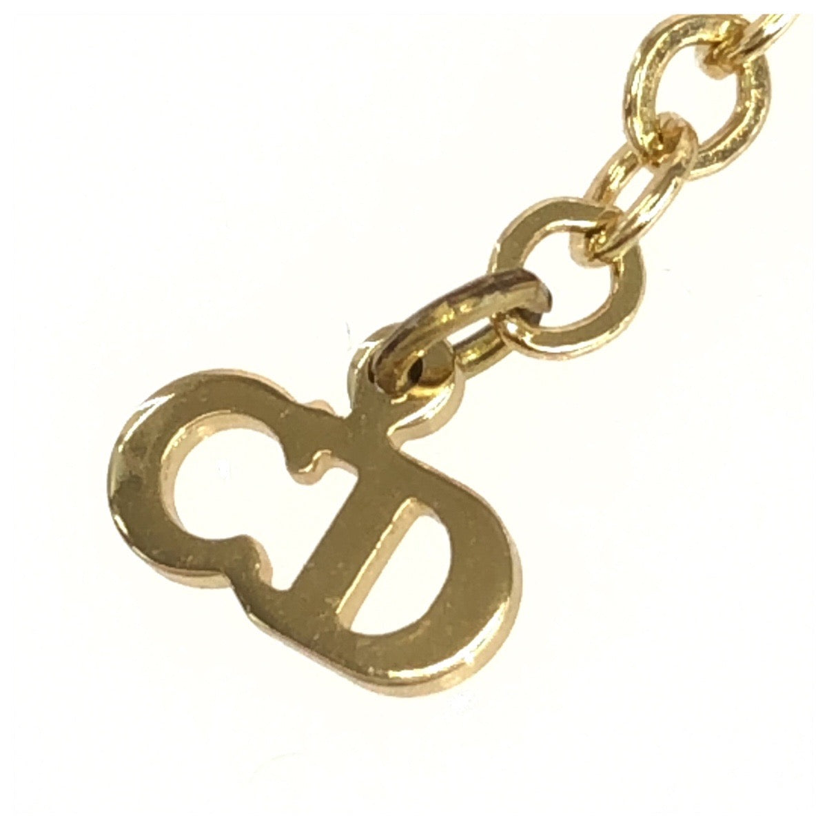 27036
Christian Dior クリスチャンディオール ヴィンテージ CDロゴ ゴールド メッキ / ラインストーン ネックレス レディース ABP11
