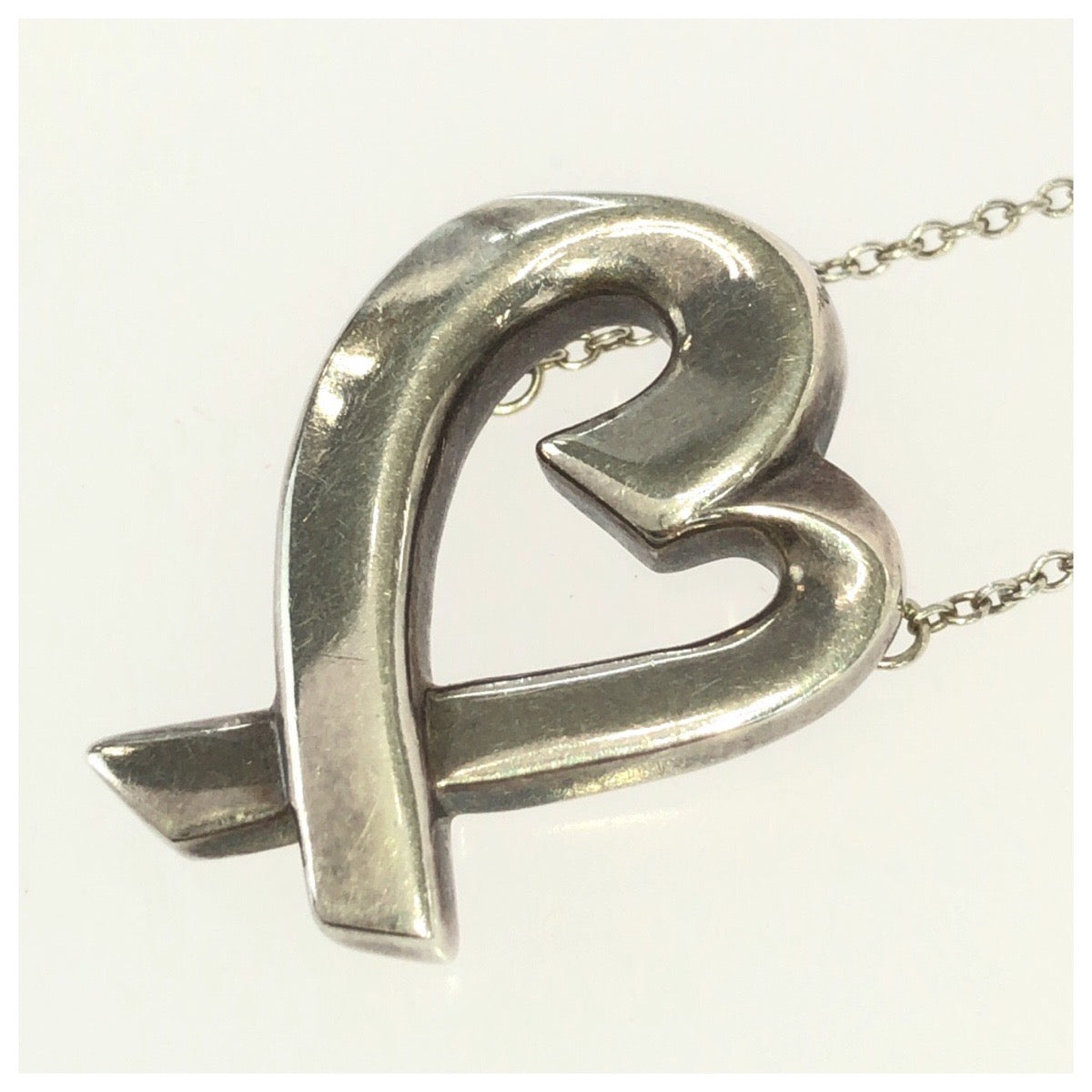 27039
TIFFANY&Co. ティファニー パロマ・ピカソ ラビング ハート シルバー SV925 シルバー ネックレス TIFFANY & Co.刻印 レディース ABP15