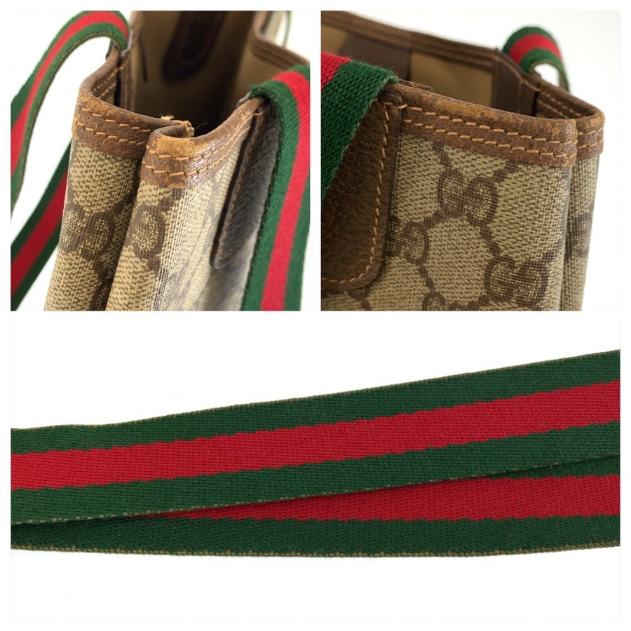 27040
GUCCI グッチ ヴィンテージ シェリーライン ベージュ GGスプリームキャンバス 002 58 6487 トートバッグ ショルダーバッグ レディース ABP30
