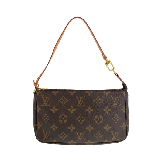 13484
LOUIS VUITTON ルイヴィトン モノグラム ブラウン ゴールド金具 PVC VI1929 ハンドバッグ アクセサリーポーチ  レディース