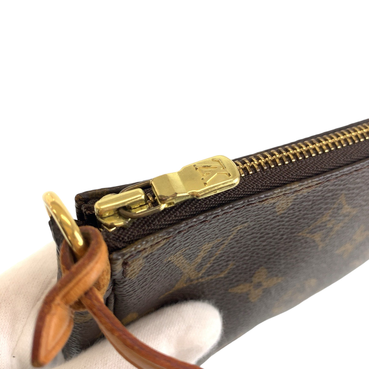 13484
LOUIS VUITTON ルイヴィトン モノグラム ブラウン ゴールド金具 PVC VI1929 ハンドバッグ アクセサリーポーチ  レディース