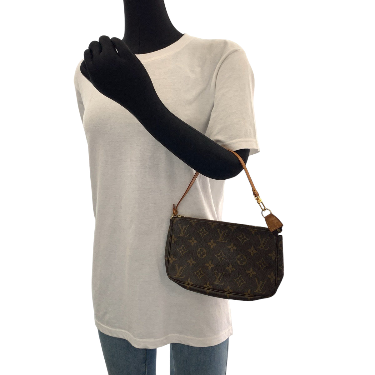 13484
LOUIS VUITTON ルイヴィトン モノグラム ブラウン ゴールド金具 PVC VI1929 ハンドバッグ アクセサリーポーチ  レディース
