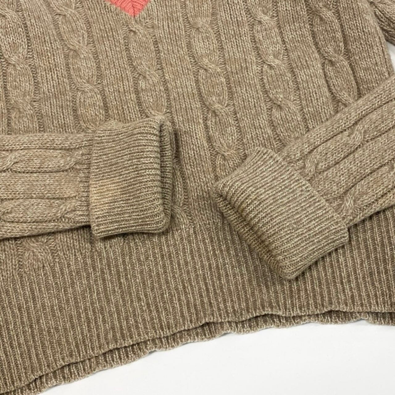 CHANEL シャネル ヴィンテージ 1996 ココマーク ベージュ カシミヤ PO8766W02335 スクールニット セーター レディース AB